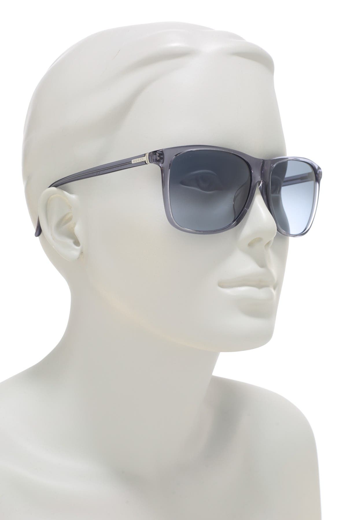 57mm gradient square sunglasses gucci