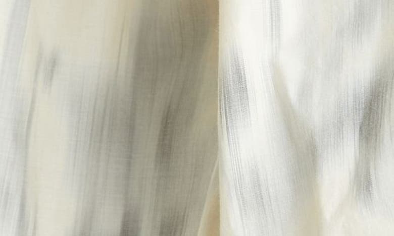 Rebecca Taylor Bubble Sleeve Flounce Top In Silver Combo