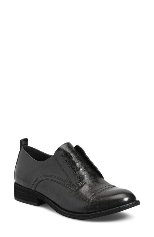 Kork-Ease® Rori Cap Toe Derby in Black Leather 