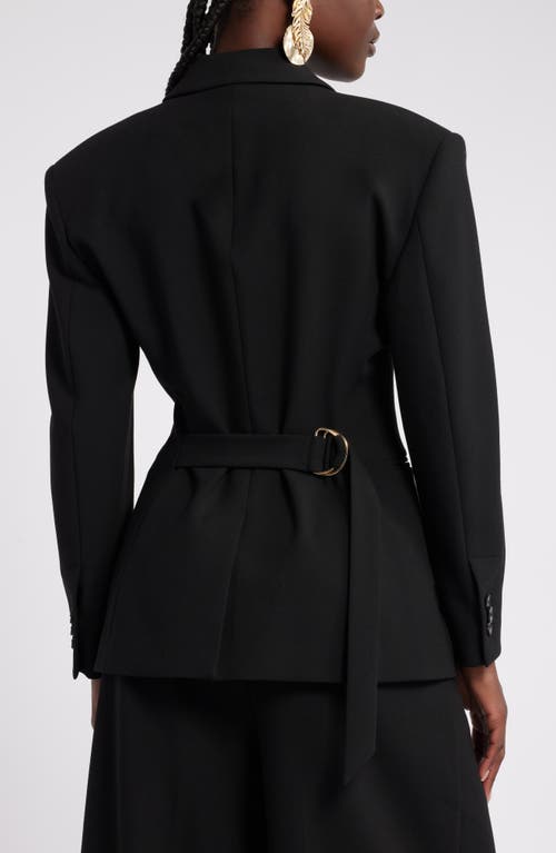 Shop Nordstrom X Harlem's Fashion Row Megan Renee Structured Double Breasted Blazer In Black