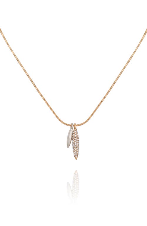 Vince Camuto Two-tone Pendant Necklace In Two Tone
