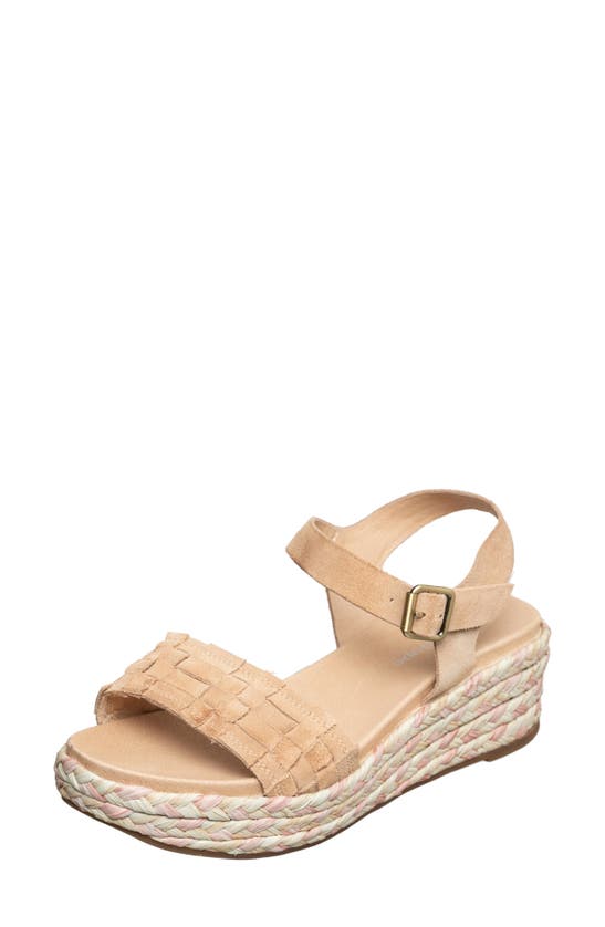 Shop Antelope Harlow Wedge Sandal In Blush Suede