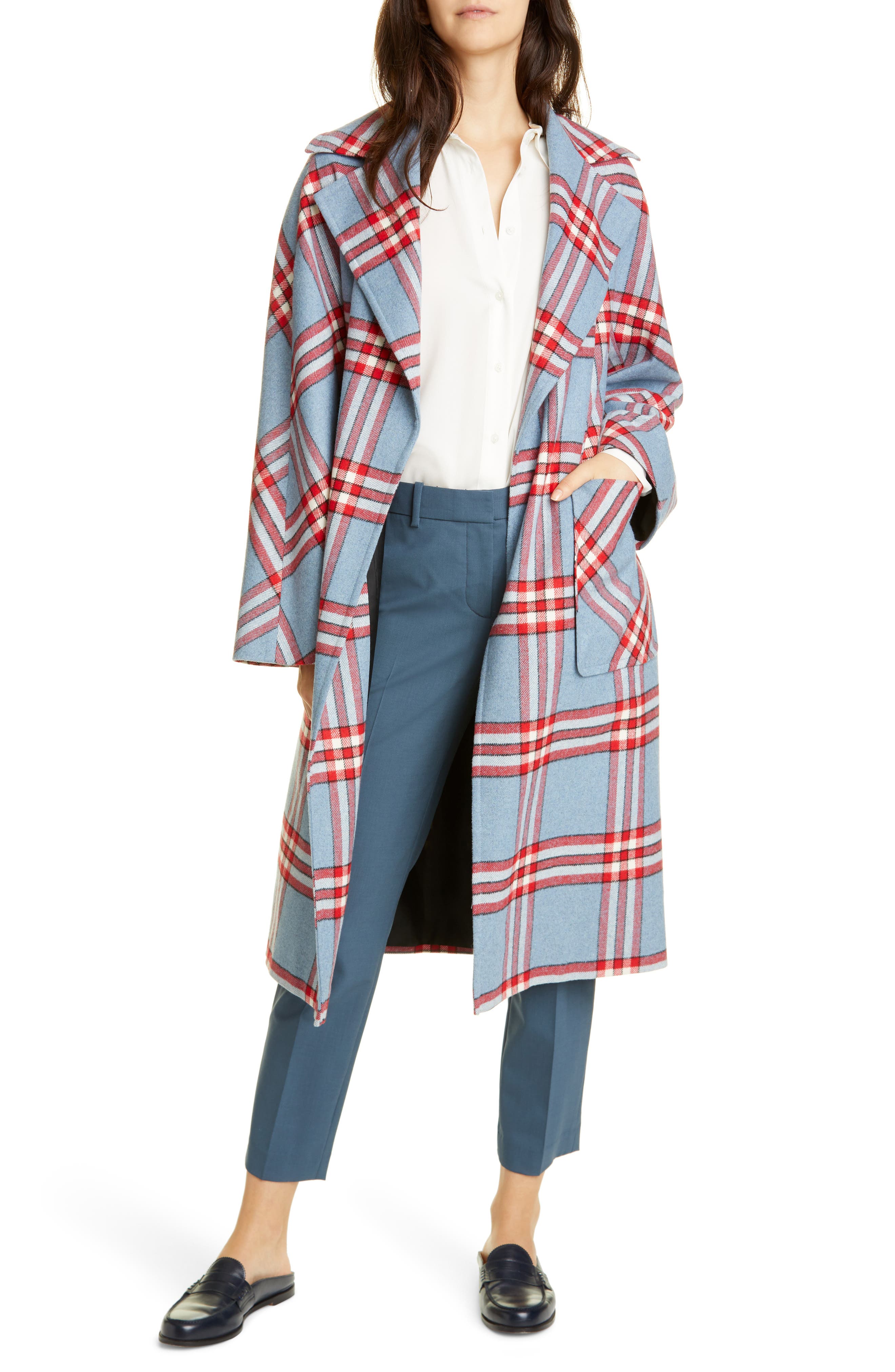 helene berman check coat