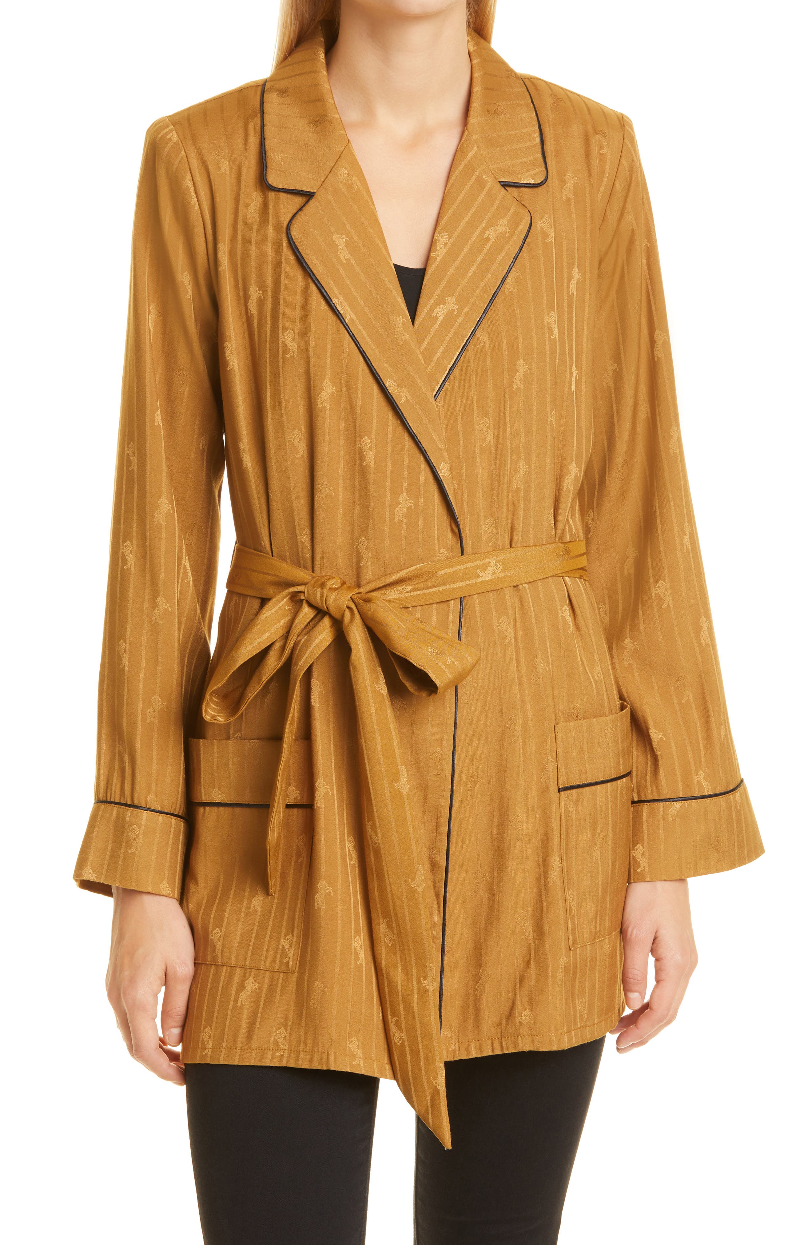 skyler long trench jacket