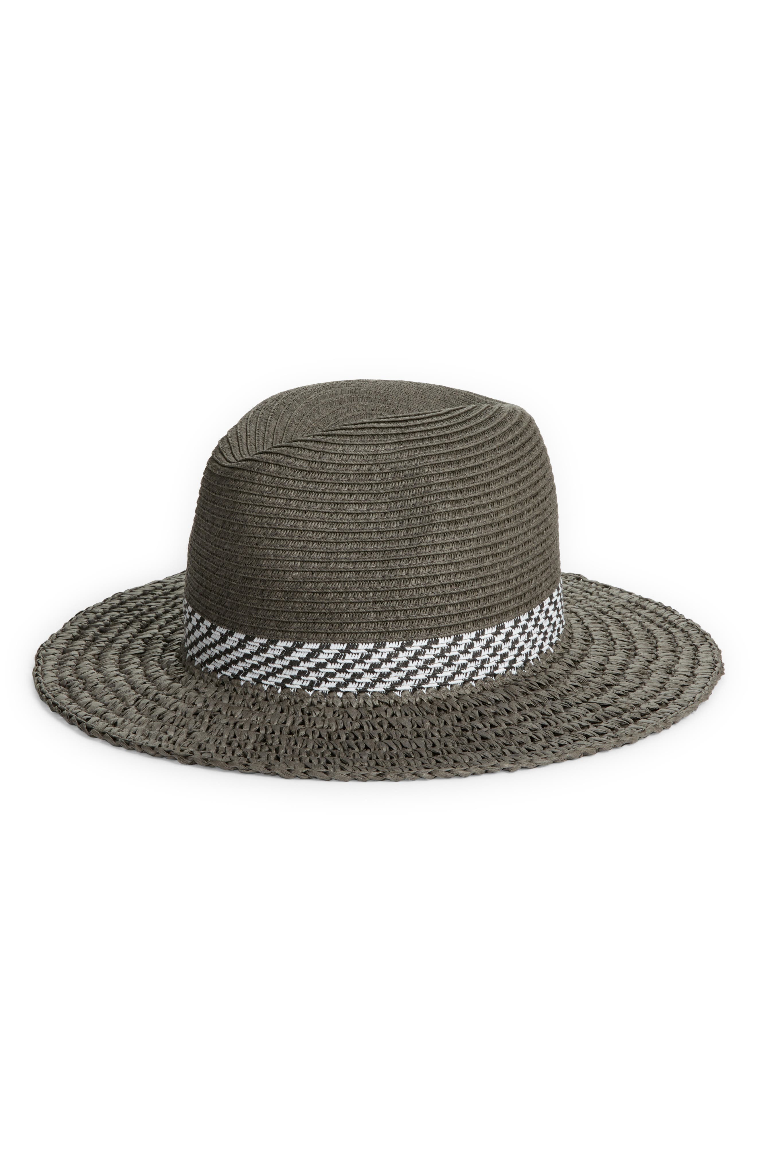 colorblock panama hat