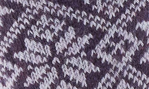 Smartwool Everyday Traditional Snowflake Merino Wool Blend Crew Socks In Purple Iris