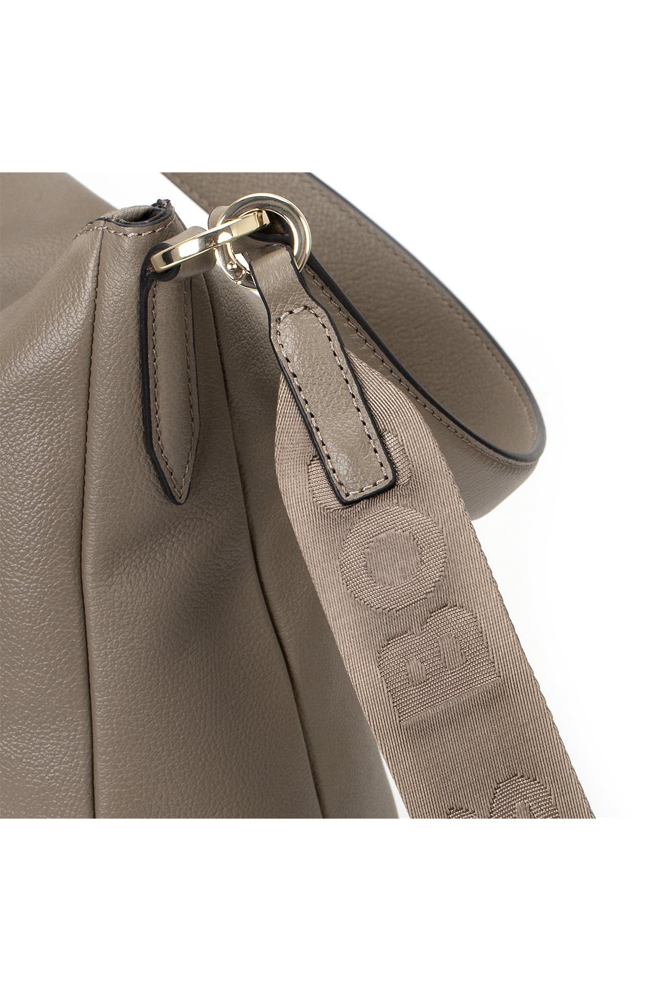 HUGO Alyce Leather Hobo Bag Nordstrom