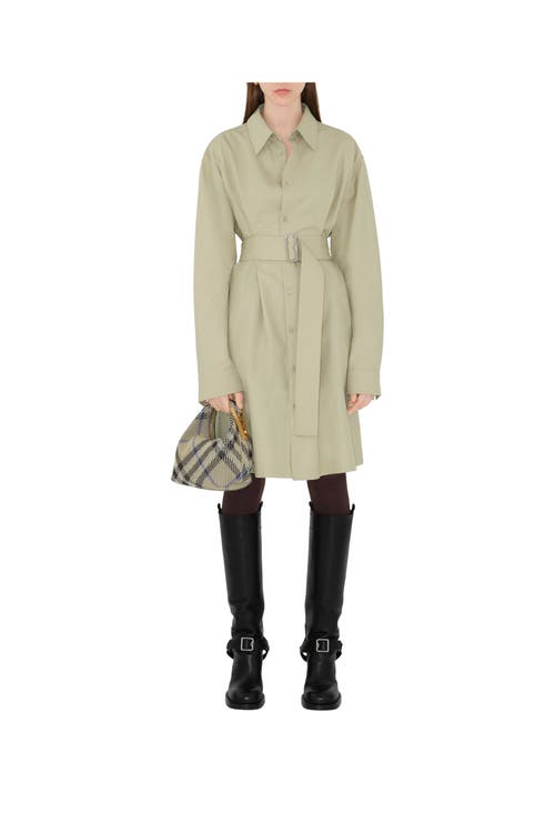Shop Burberry Mini Peg Duffle Bag In Lichen