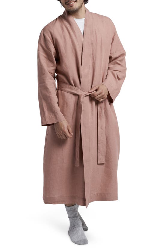 Parachute Gender Inclusive Linen Robe In Clay