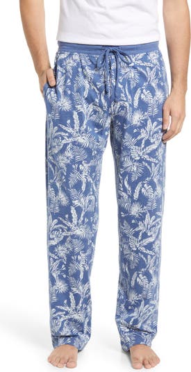Majestic International Palm Print Cotton Blend Pajama Pants