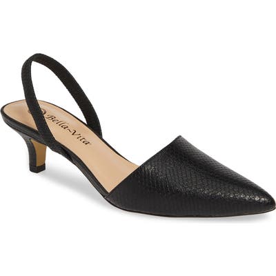 Bella Vita Sarah Ii Slingback Pump N - Black