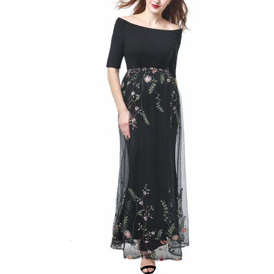 Kimi And Kai Willow Off The Shoulder Maternity Gown