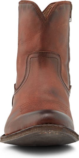 Frye austin inside zip cognac sale