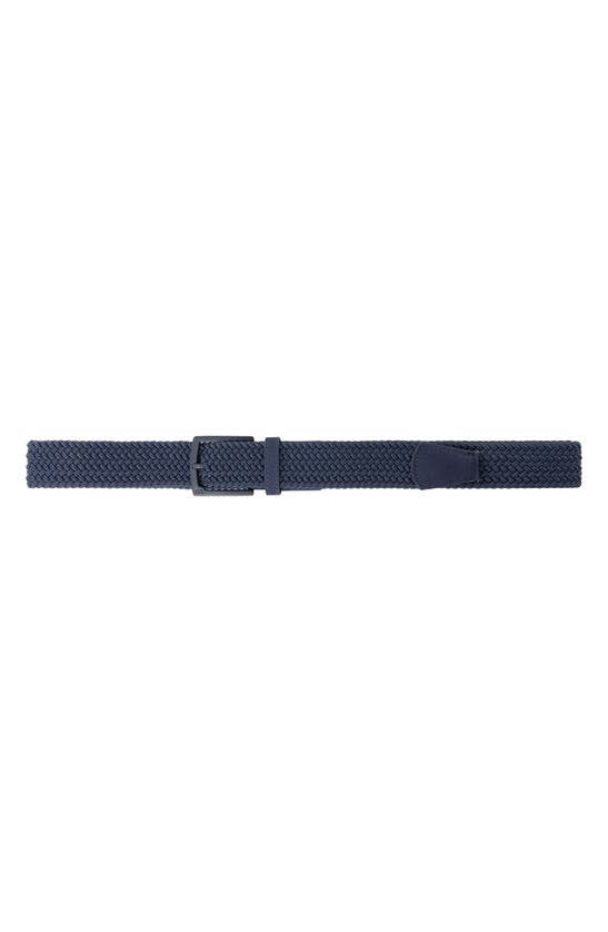 Travis Mathew Grade 2.0 Braided Belt In Blue Nights