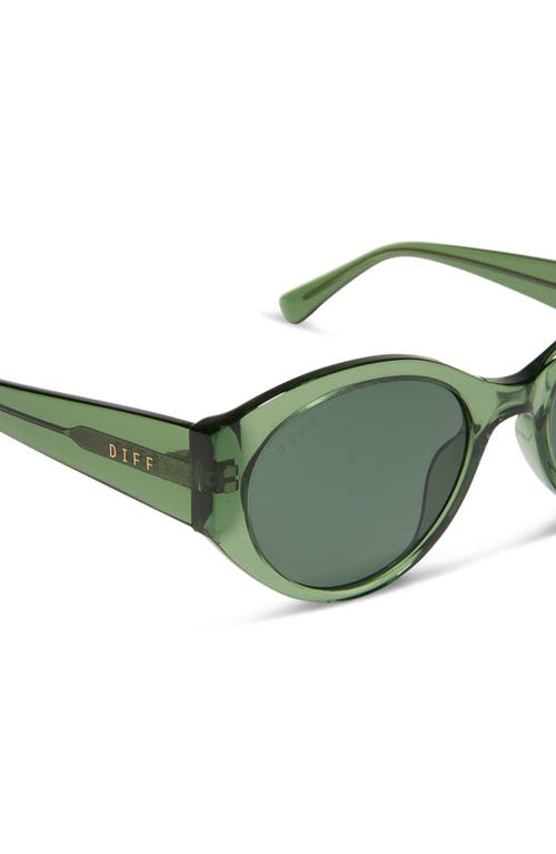 Shop Diff Linnea 54mm Polarized Oval Sunglasses In Sage Crystal/g15