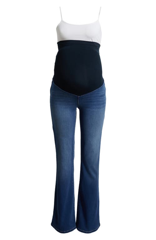 1822 DENIM 1822 DENIM BETTER BUTTER OVER THE BUMP SLIM BOOTCUT MATERNITY JEANS 