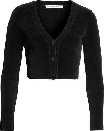 Embroidered 2025 chenille cardigan