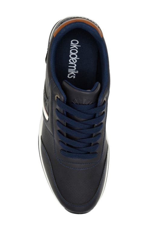 Akademiks Point Sneaker In Navy