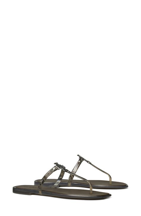 Oiselle Size 7-7.5 Women's Light Gray Solid Strappy Sandals