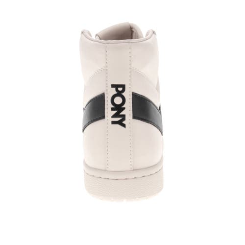 Shop Pony M-80 High Sneakers In Off White/black