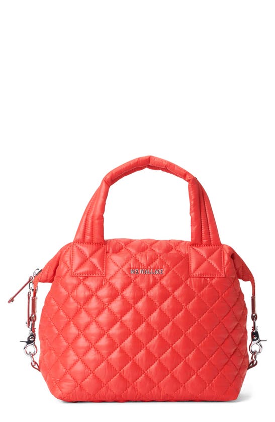 MZ Wallace Quilted Metro Tote Large Plaid — bows & sequins