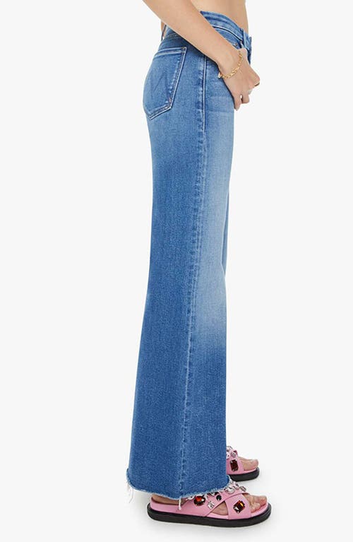 Mother The Roller High Rise Wide Leg Jeans In Work Hard In Work Hard Play Hard