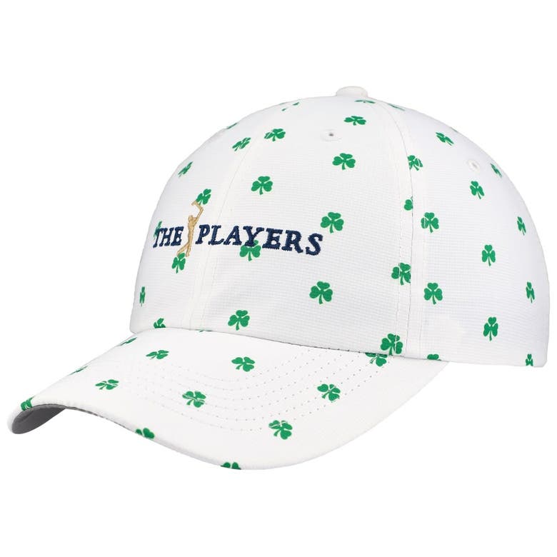 Shop Imperial White The Players Allover Shamrock Print Alter Ego Adjustable Hat