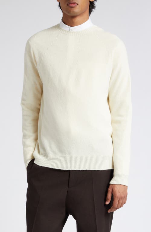 Jil Sander Seamless Virgin Wool & Cashmere Sweater in Eggshell at Nordstrom, Size 38 Us