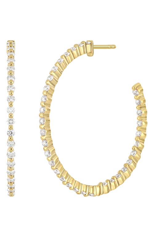 Bony Levy Liora Diamond Hoop Earrings in 18K Yellow Gold at Nordstrom
