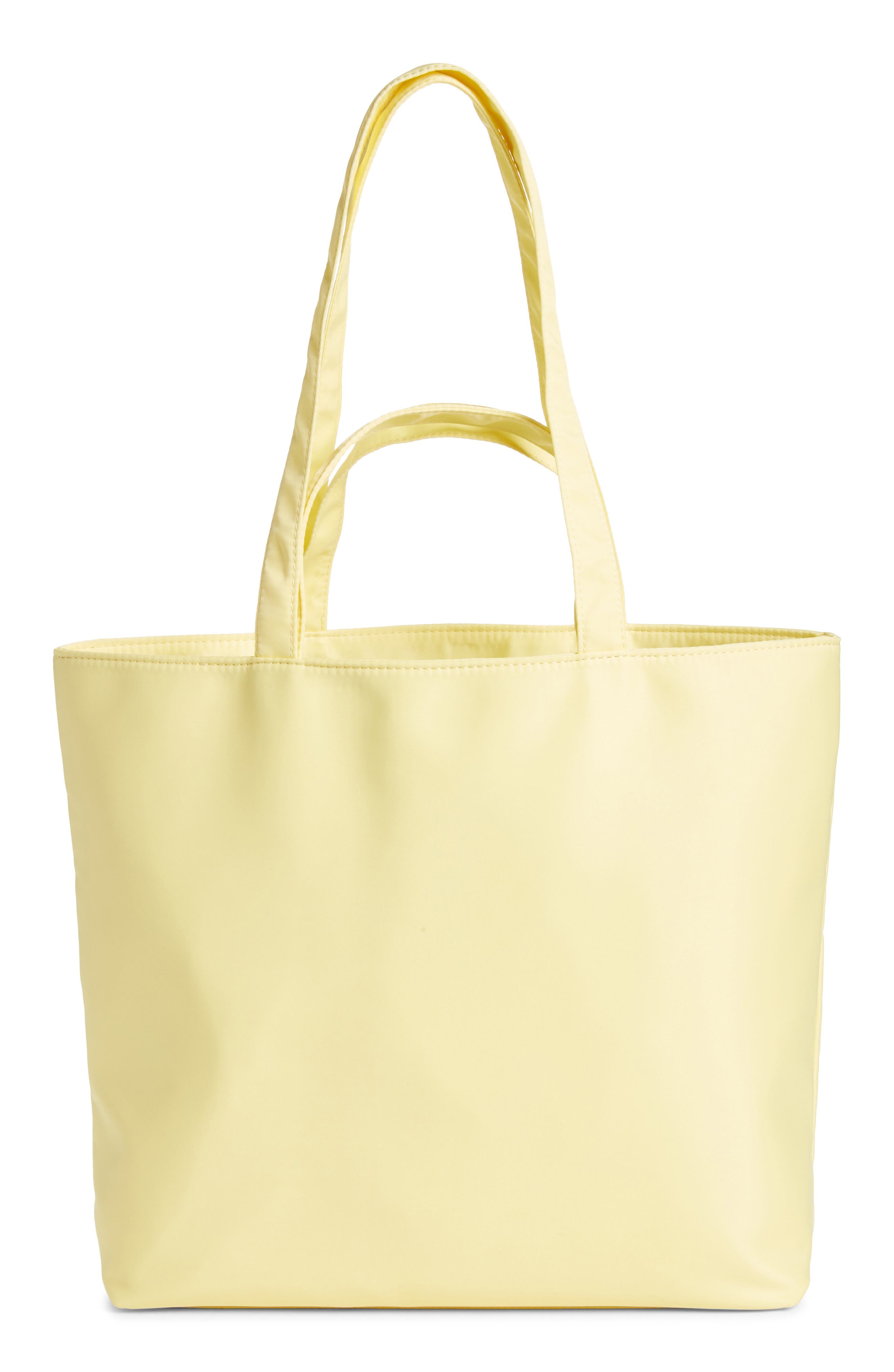 yellow canvas bag