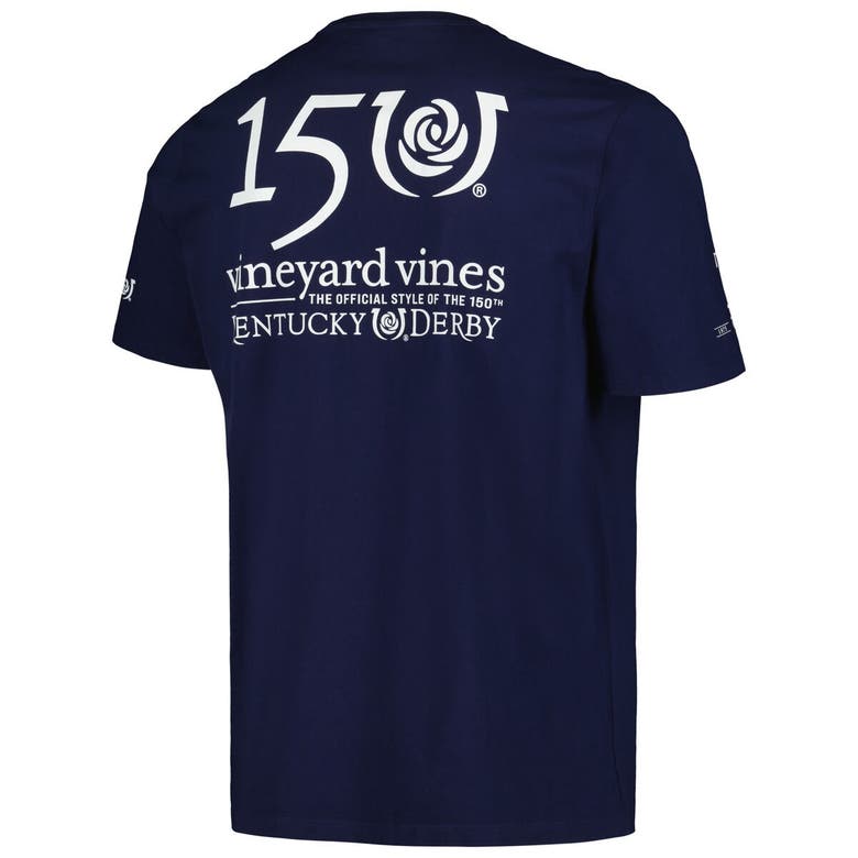 Shop Vineyard Vines Navy Kentucky Derby 150 Logo T-shirt