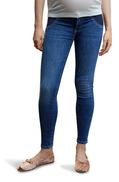 MANGO Skinny Maternity Jeans Dark Blue at Nordstrom