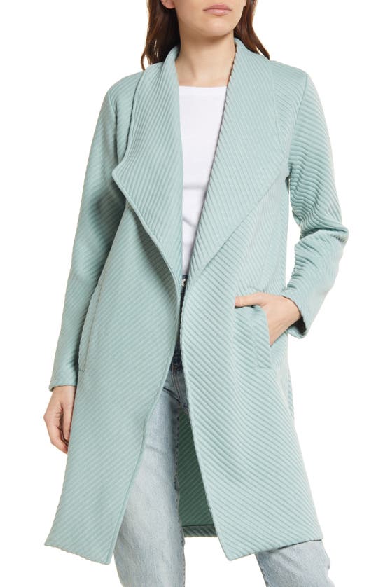 Bb Dakota By Steve Madden Knit It Open Jacket In Sea Mist