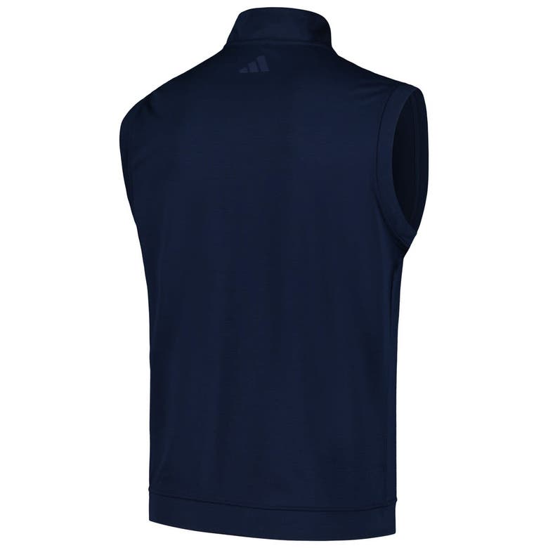 Shop Adidas Originals Adidas Navy The Players Authentic Quarter-zip Vest