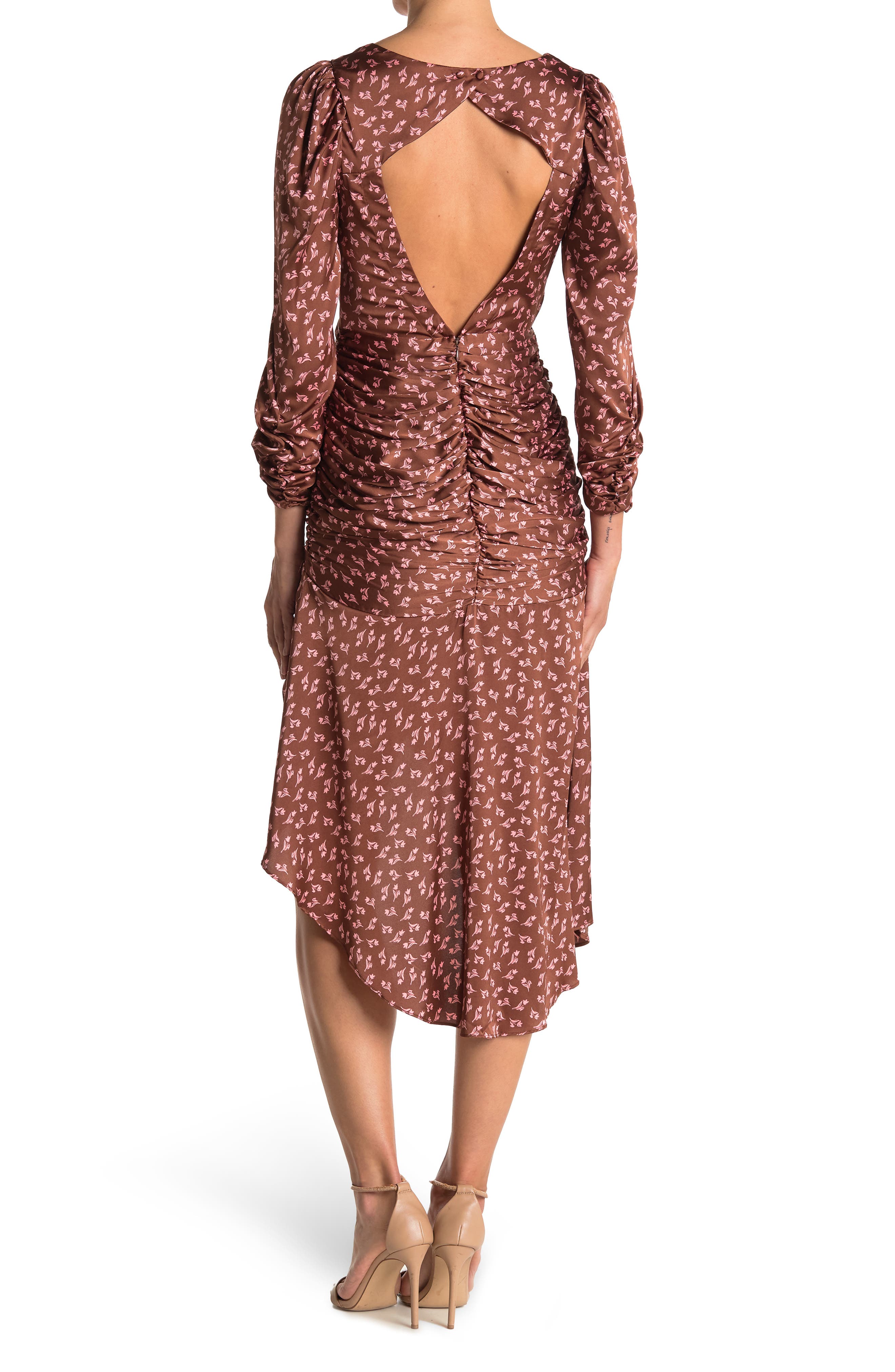 open back midi dress