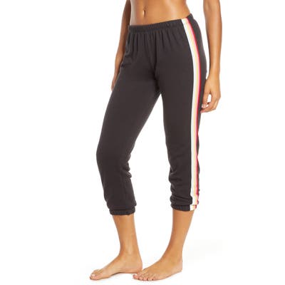 Spiritual Gangster Stripe Perfect Crop Sweatpants