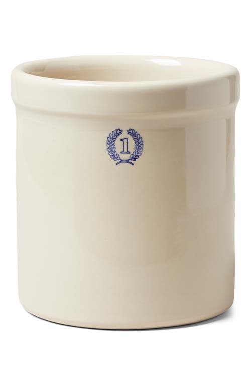 Farmhouse Pottery Laurel One Gallon Glazed Stoneware Crock in Ivory at Nordstrom
