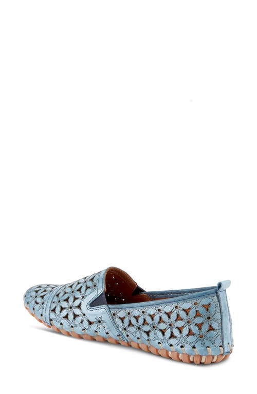 Spring Step Flowerflow Slide Sandal In Blue