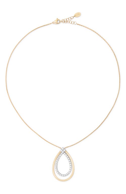 Marco Bicego Masai Coil & Diamond Pendant Necklace in 18K Yellow Gold 