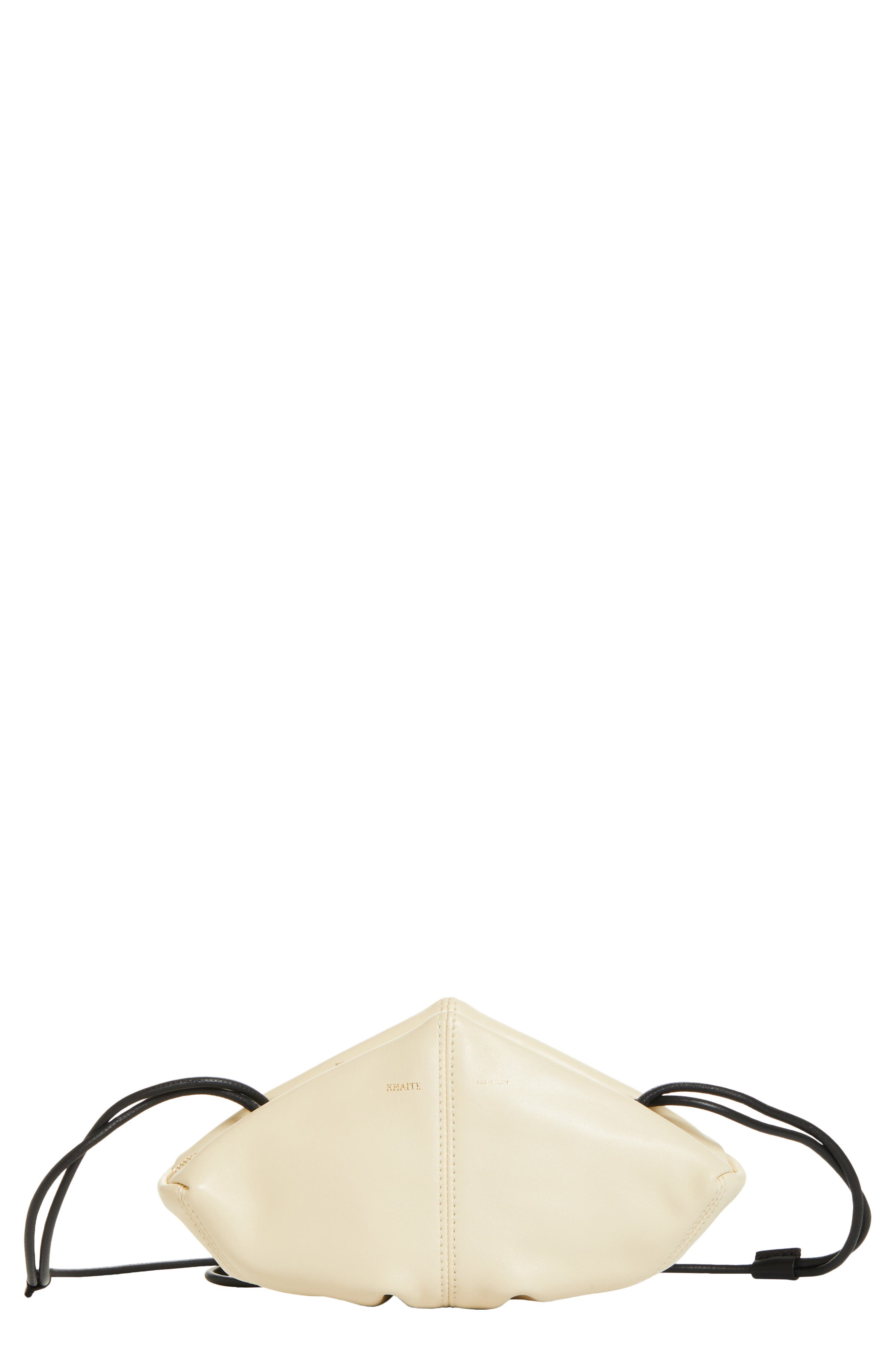 Khaite Small Edith Leather Crossbody Bag in Ivory at Nordstrom
