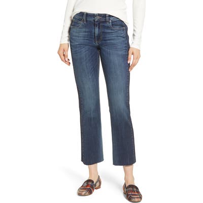 Kut From The Kloth Side Inset Ankle Flare Jeans, Blue