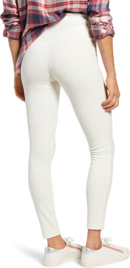 HUE, Pants & Jumpsuits, Hue Corduroy Leggings White Womens Size L