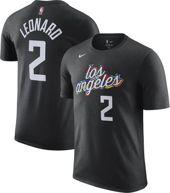 Nike Men's Nike Kawhi Leonard Black LA Clippers 2022/23 City Edition Name &  Number T-Shirt