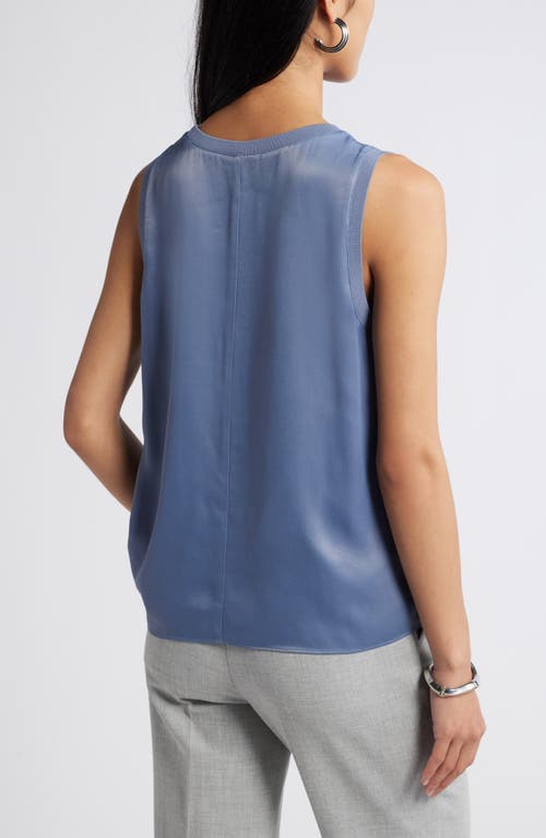 Shop Nordstrom Rib Trim Tank Top In Grey Folkstone