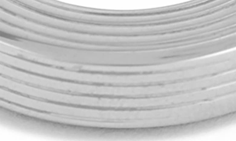 Ivi Los Angeles Small Signore Hollow Hoop Earrings In Silver