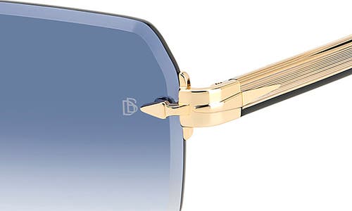 DAVID BECKHAM EYEWEAR DAVID BECKHAM EYEWEAR 56MM RIMLESS RECTANGULAR SUNGLASSES