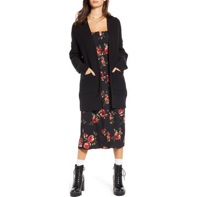 Bp. X Claudia Sulewski Longline Cardigan, Black