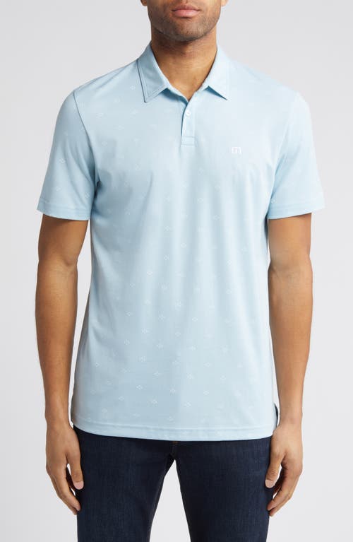 TravisMathew Final State Geo Pattern Polo Dream Blue at Nordstrom,