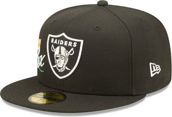 Men's New Era Black Las Vegas Raiders Crown 3x Super Bowl Champions 59FIFTY  Fitted Hat