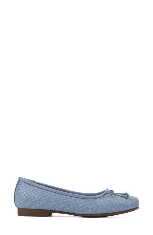 Cliffs By White Mountain Bessy Ballet Flat In Carolina/blue/smooth